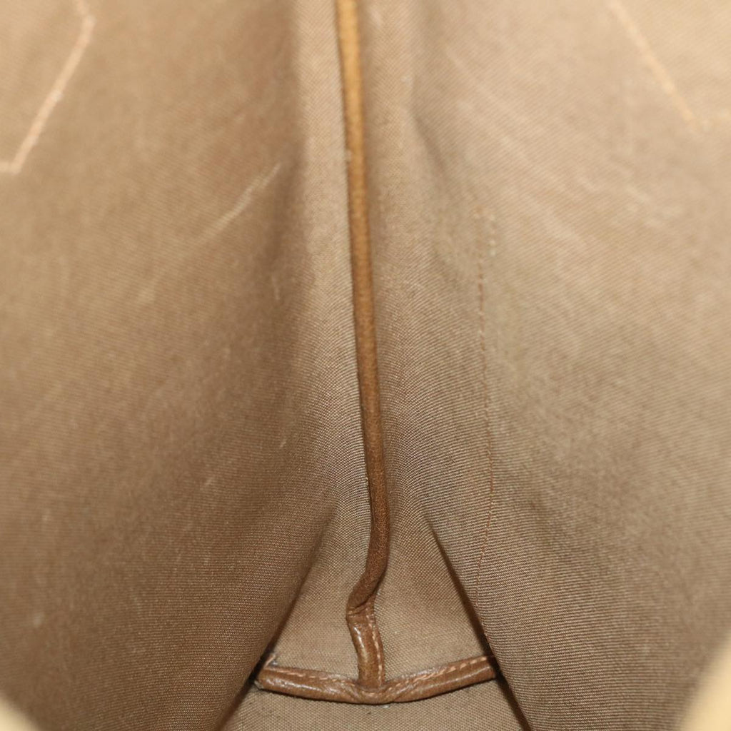 GUCCI GG Plus Canvas Web Sherry Line Tote Bag Beige Red Green fm2209