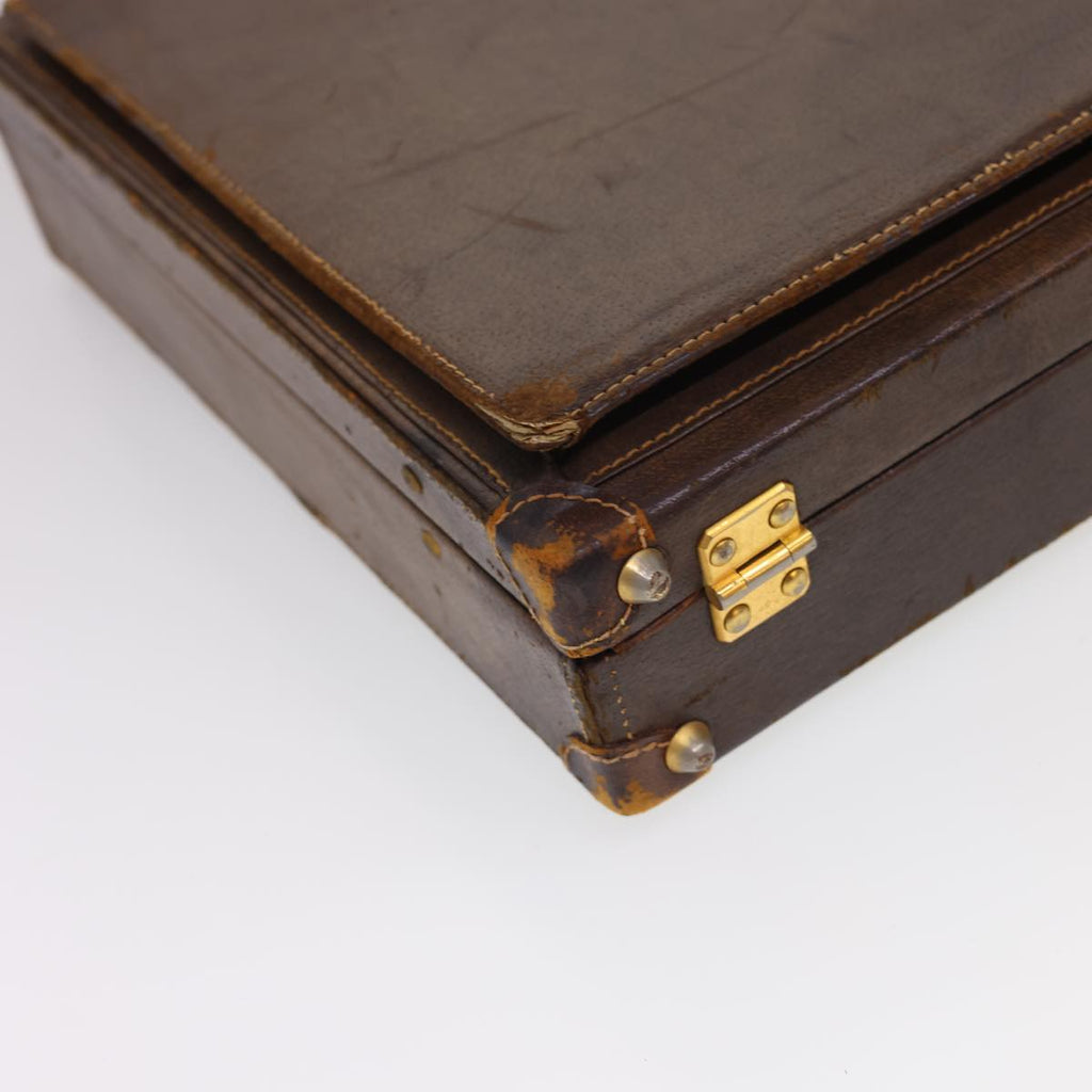 GUCCI Trunk Leather Brown fm2218