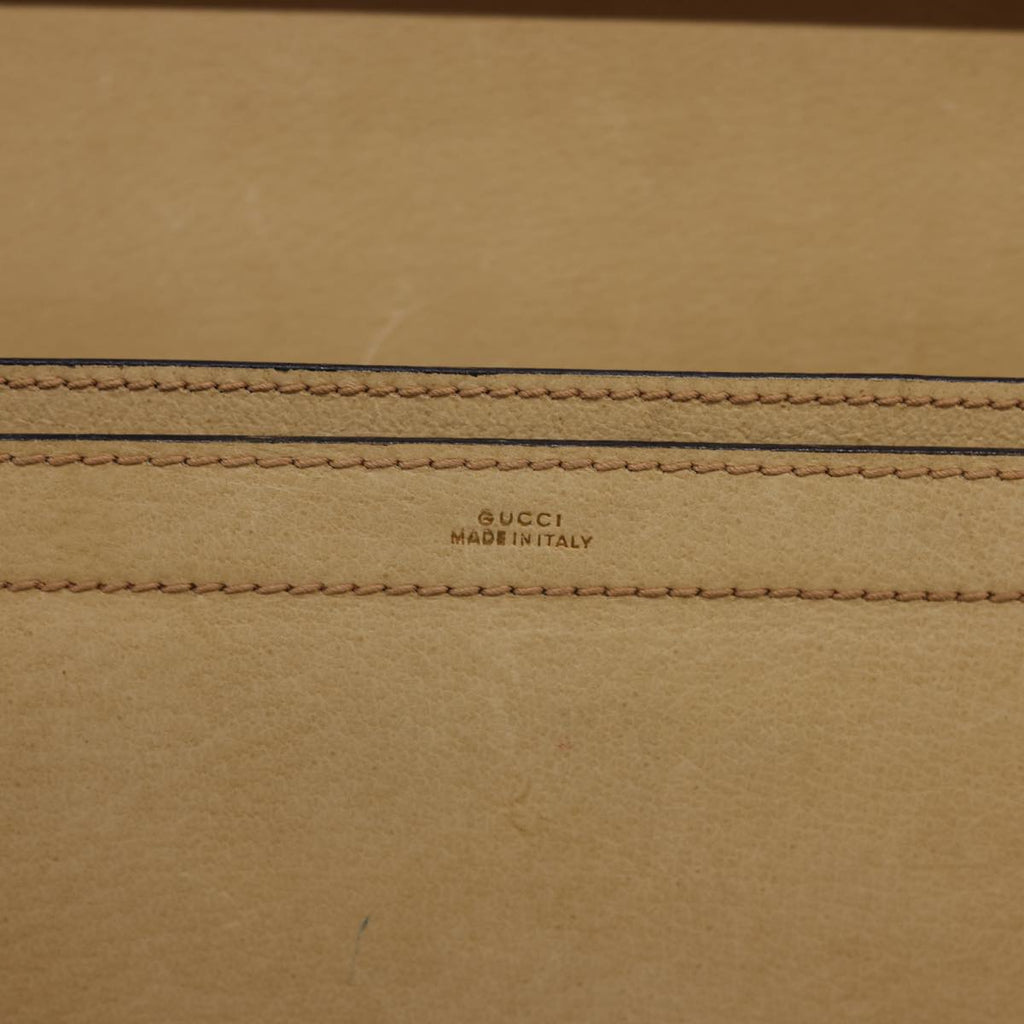 GUCCI Trunk Leather Brown fm2218
