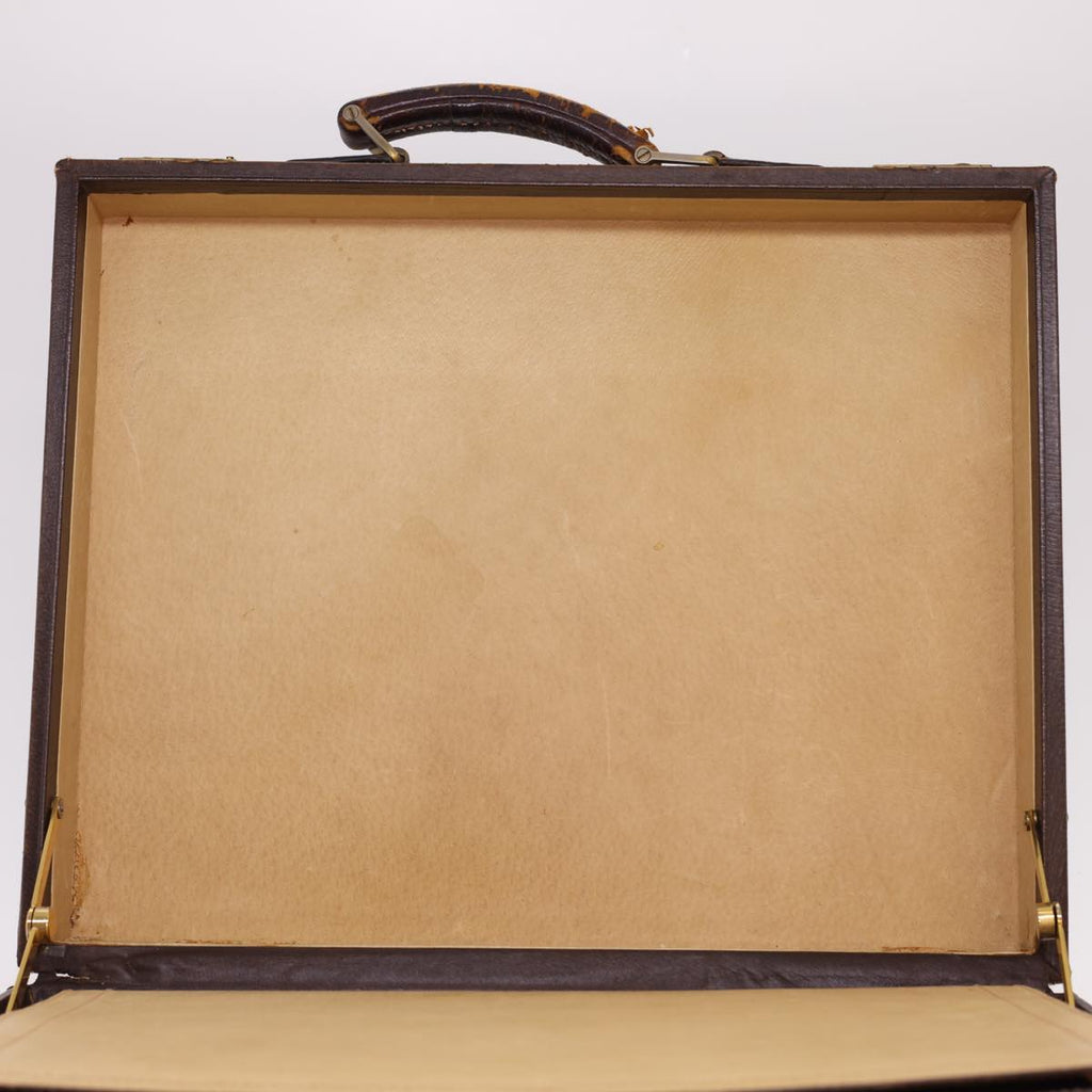 GUCCI Trunk Leather Brown fm2218