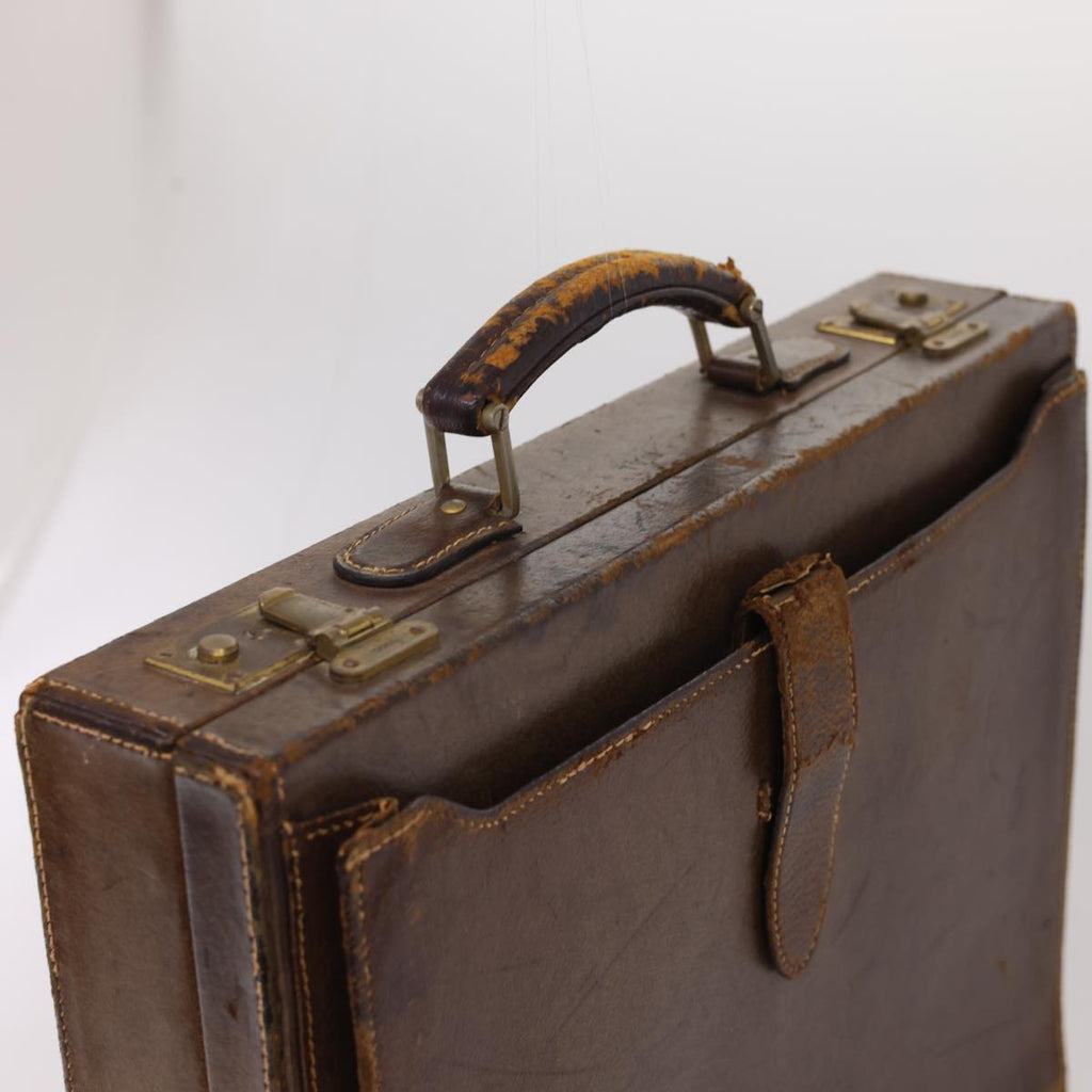 GUCCI Trunk Leather Brown fm2218