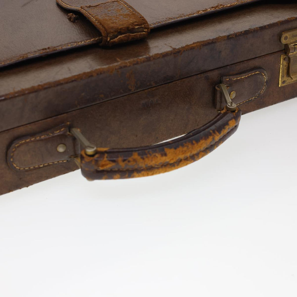 GUCCI Trunk Leather Brown fm2218