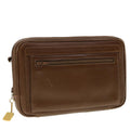 GUCCI Clutch Bag Leather Brown 006.23.0014 fm2288