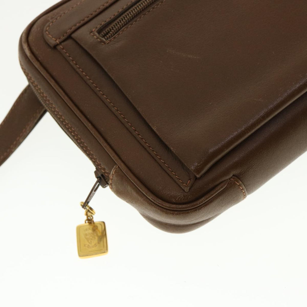 GUCCI Clutch Bag Leather Brown 006.23.0014 fm2288