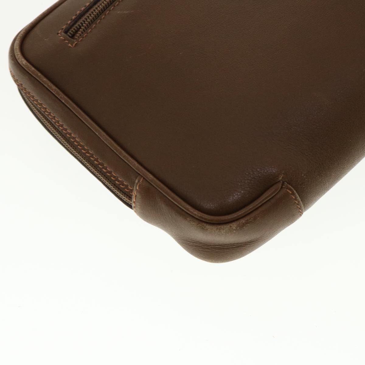 GUCCI Clutch Bag Leather Brown 006.23.0014 fm2288