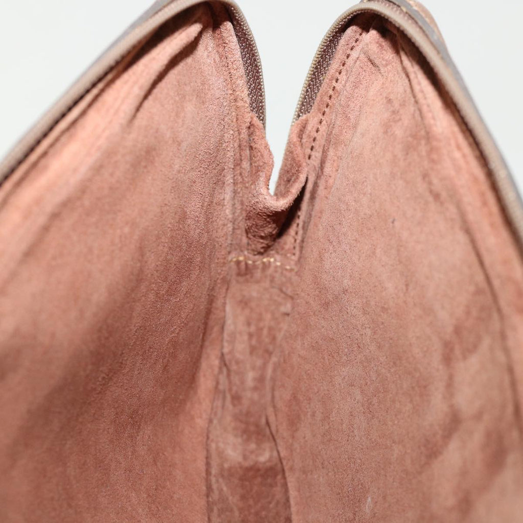 GUCCI Clutch Bag Leather Brown 006.23.0014 fm2288