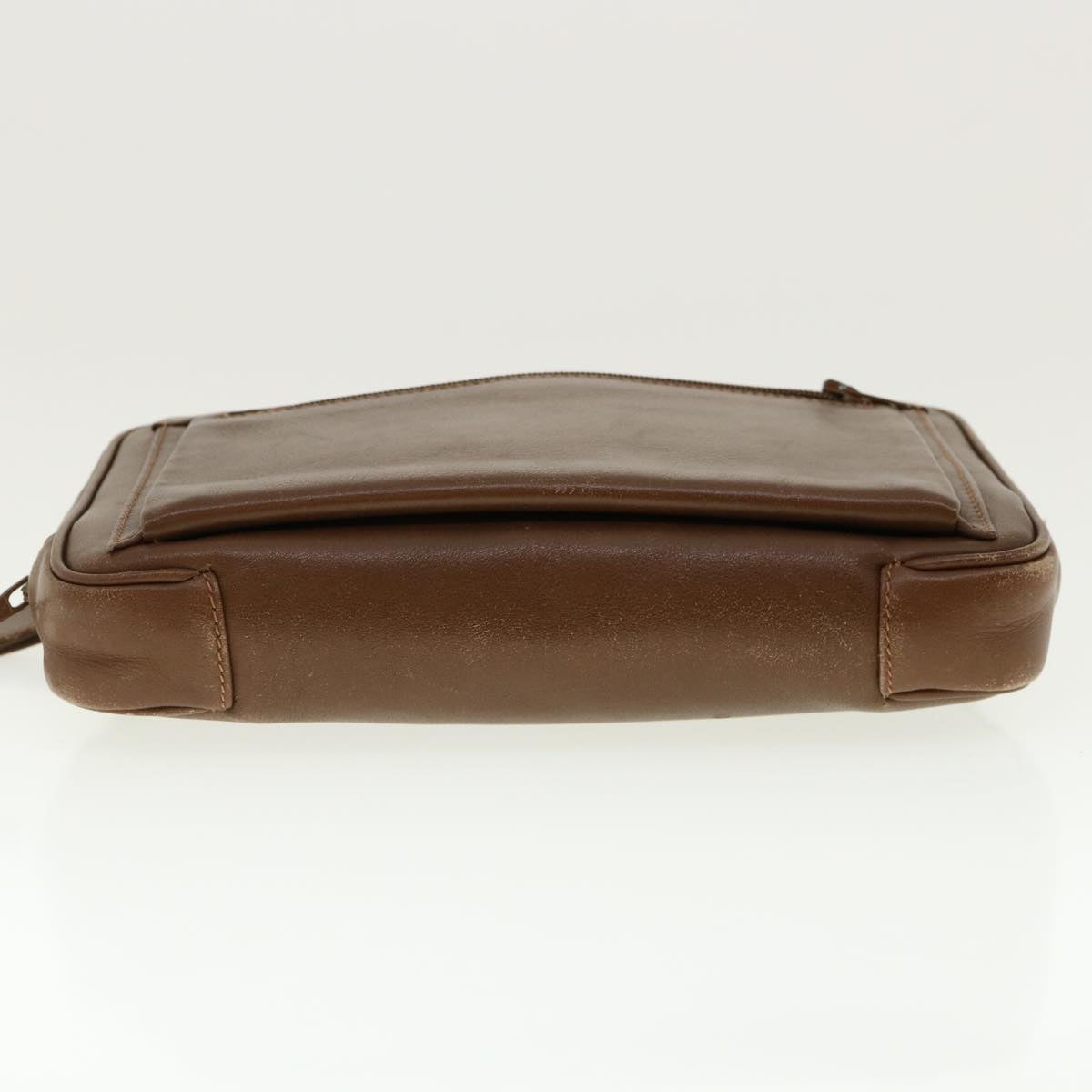 GUCCI Clutch Bag Leather Brown 006.23.0014 fm2288