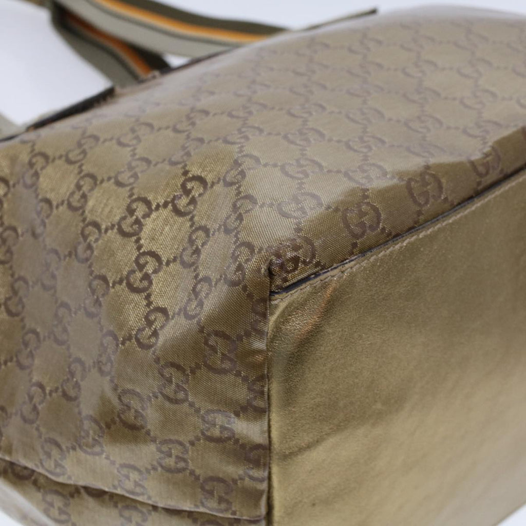 GUCCI GG Crystal Tote Bag Gold 131230 fm2314