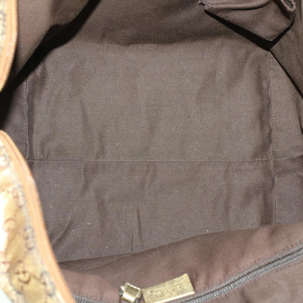 GUCCI GG Crystal Tote Bag Gold 131230 fm2314