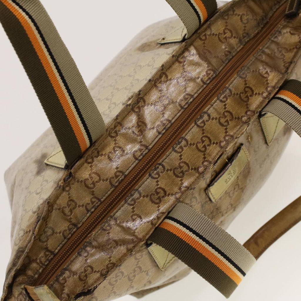 GUCCI GG Crystal Tote Bag Gold 131230 fm2314