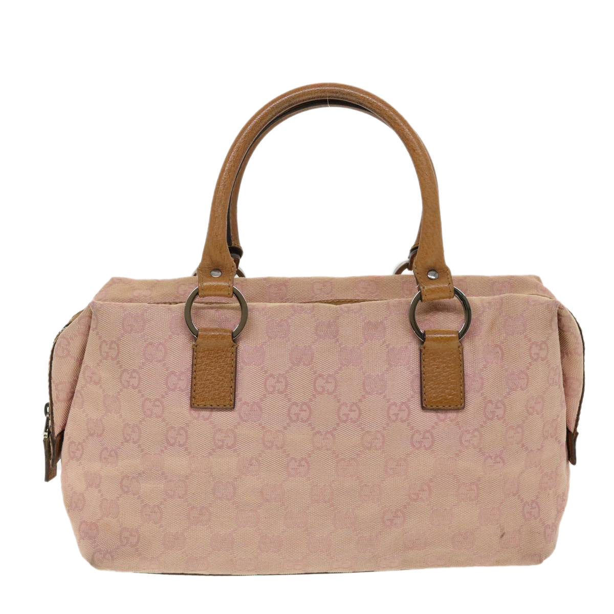 GUCCI GG Canvas Hand Bag Pink 113009 fm2349
