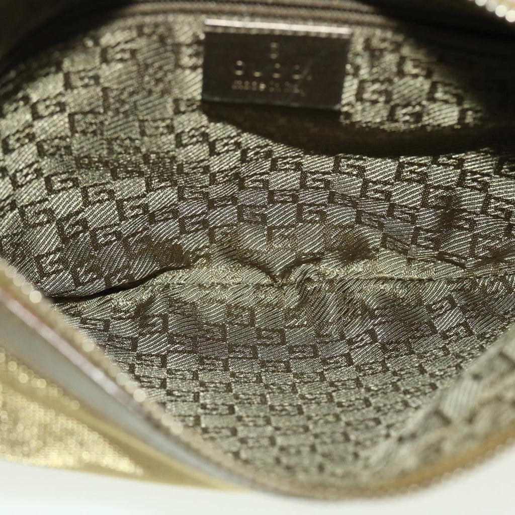 GUCCI Sherry Line Shoulder Bag Canvas Bronze Beige Brown 001 4186 fm2350
