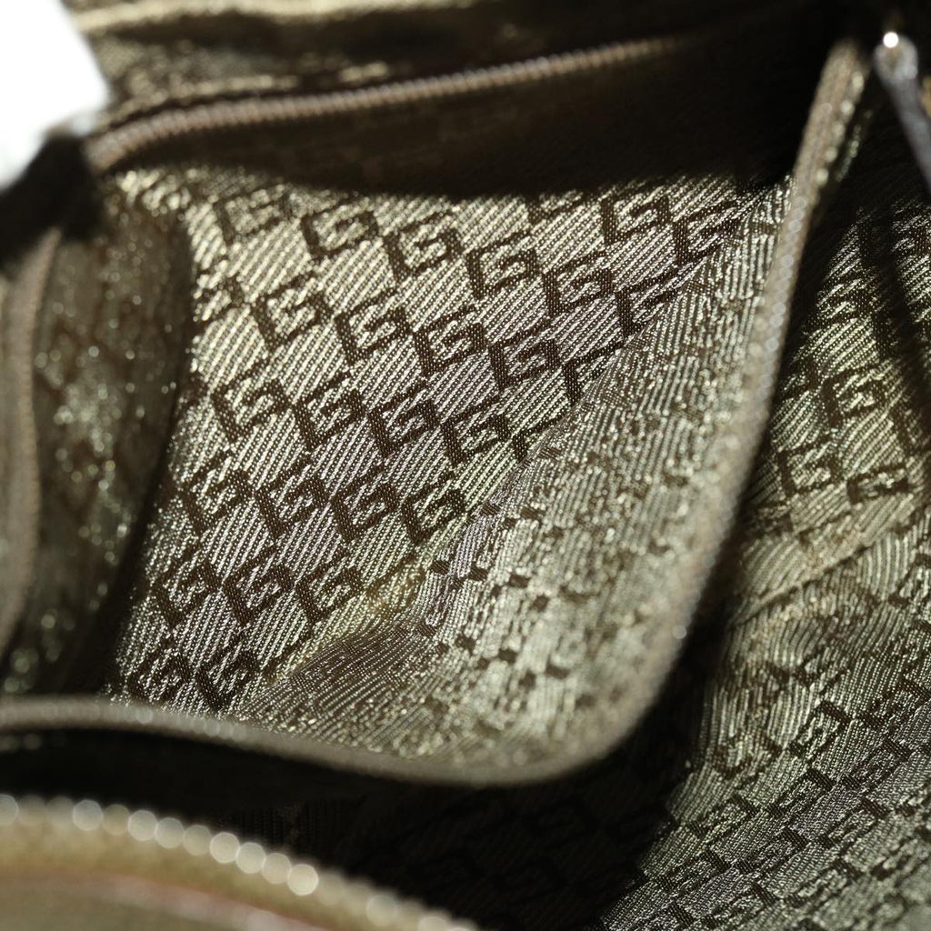 GUCCI Sherry Line Shoulder Bag Canvas Bronze Beige Brown 001 4186 fm2350