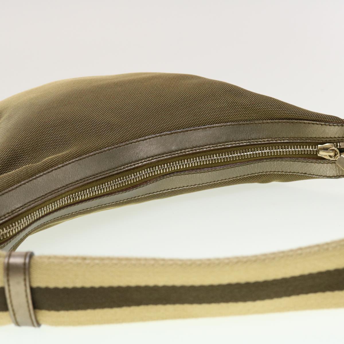 GUCCI Sherry Line Shoulder Bag Canvas Bronze Beige Brown 001 4186 fm2350