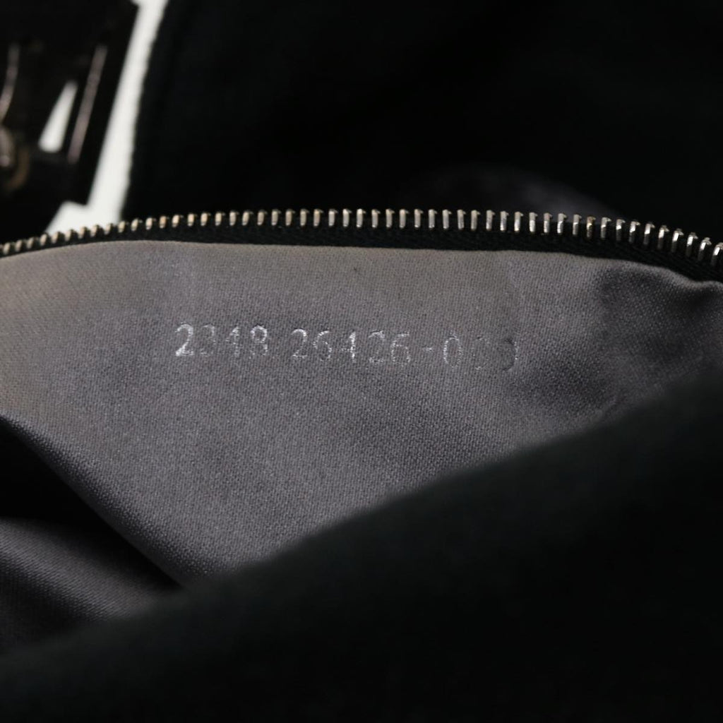 FENDI Mamma Baguette Shoulder Bag Wool Black fm2356