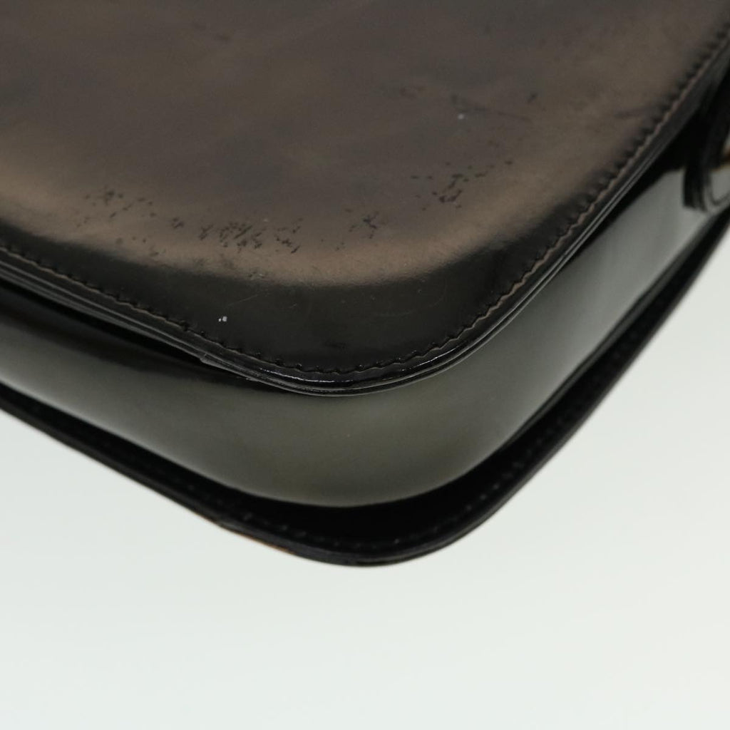 GUCCI Shoulder Bag Patent leather Black fm2405