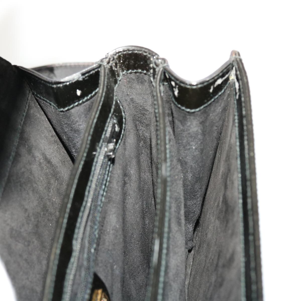 GUCCI Shoulder Bag Patent leather Black fm2405