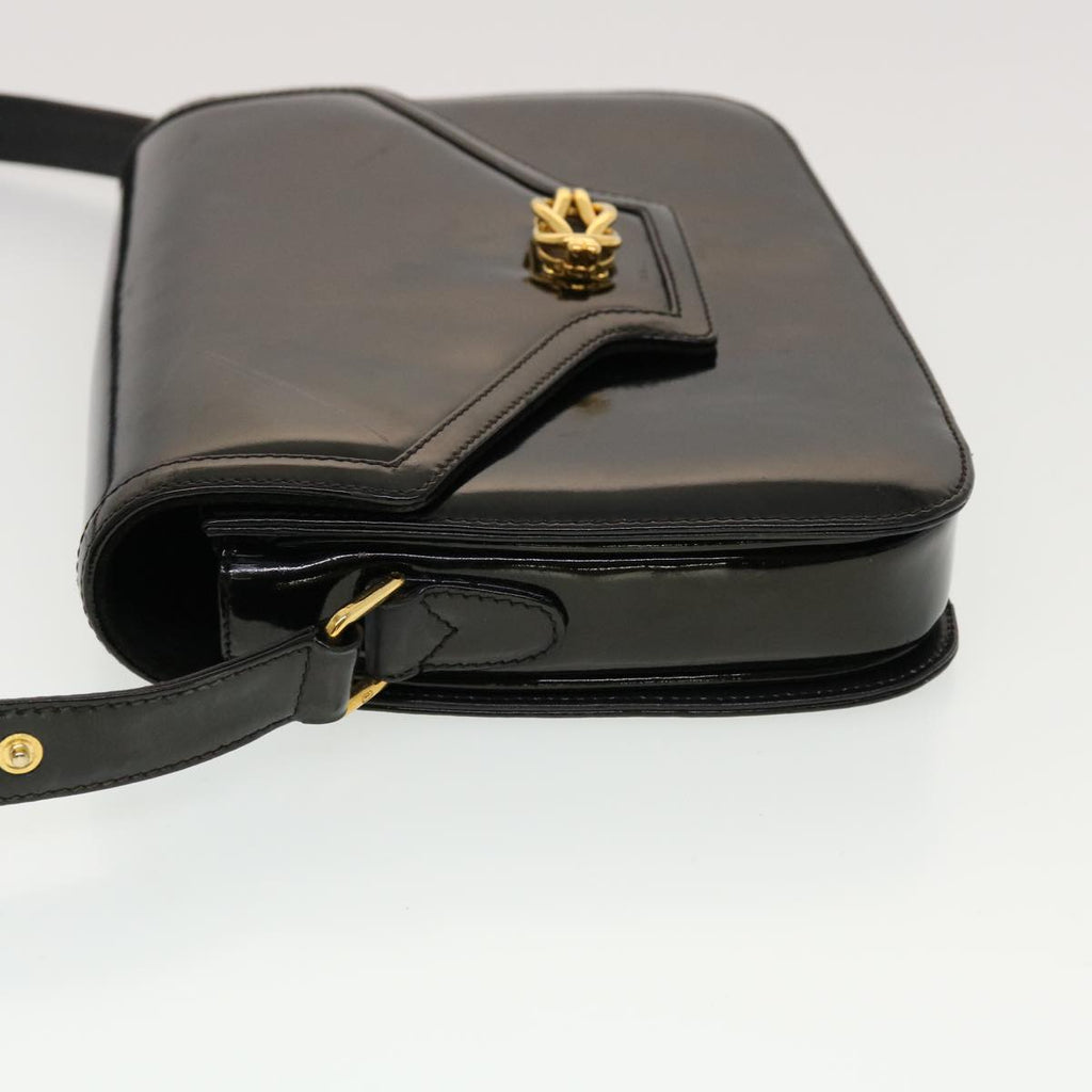 GUCCI Shoulder Bag Patent leather Black fm2405