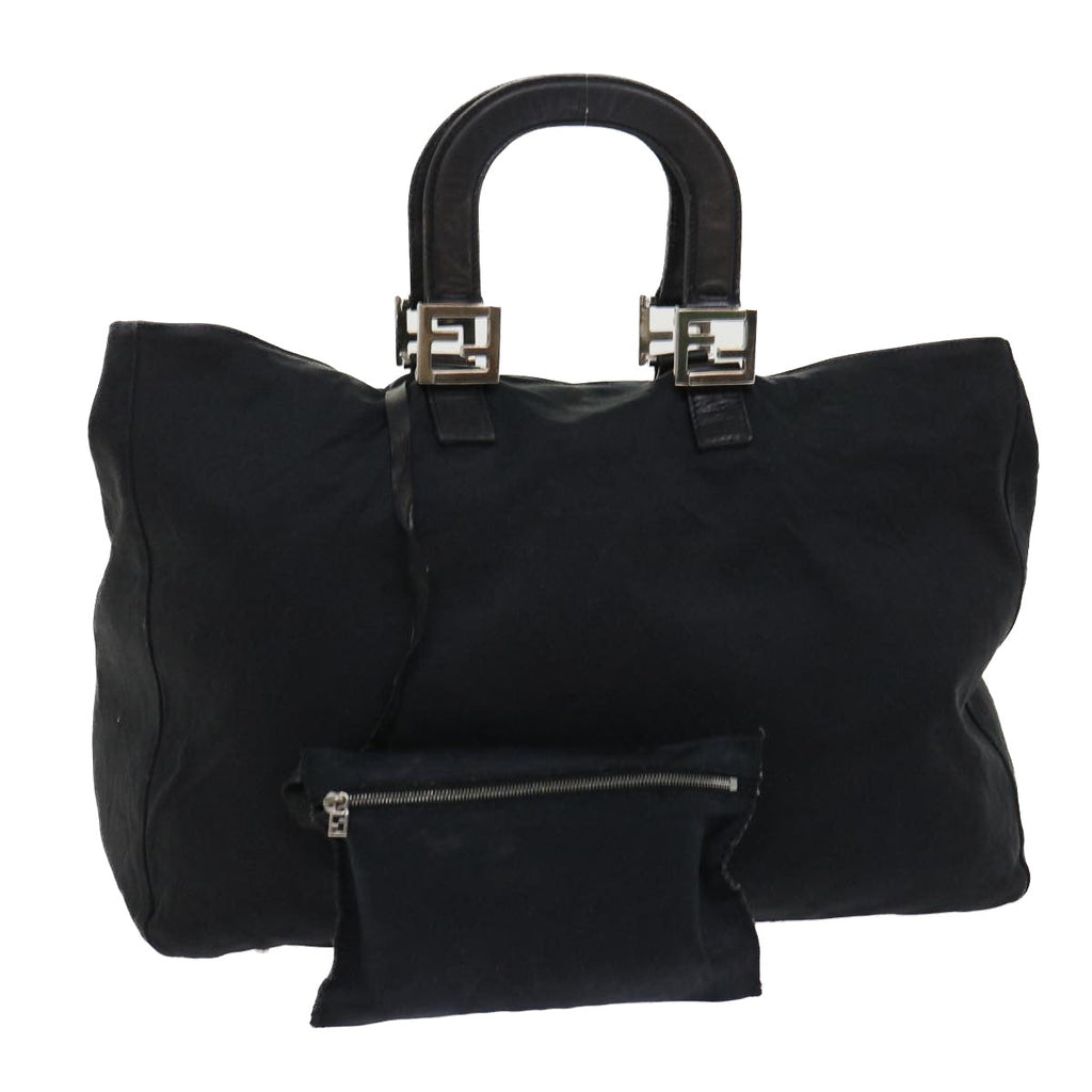 FENDI Shoulder Bag Nylon Black fm2468