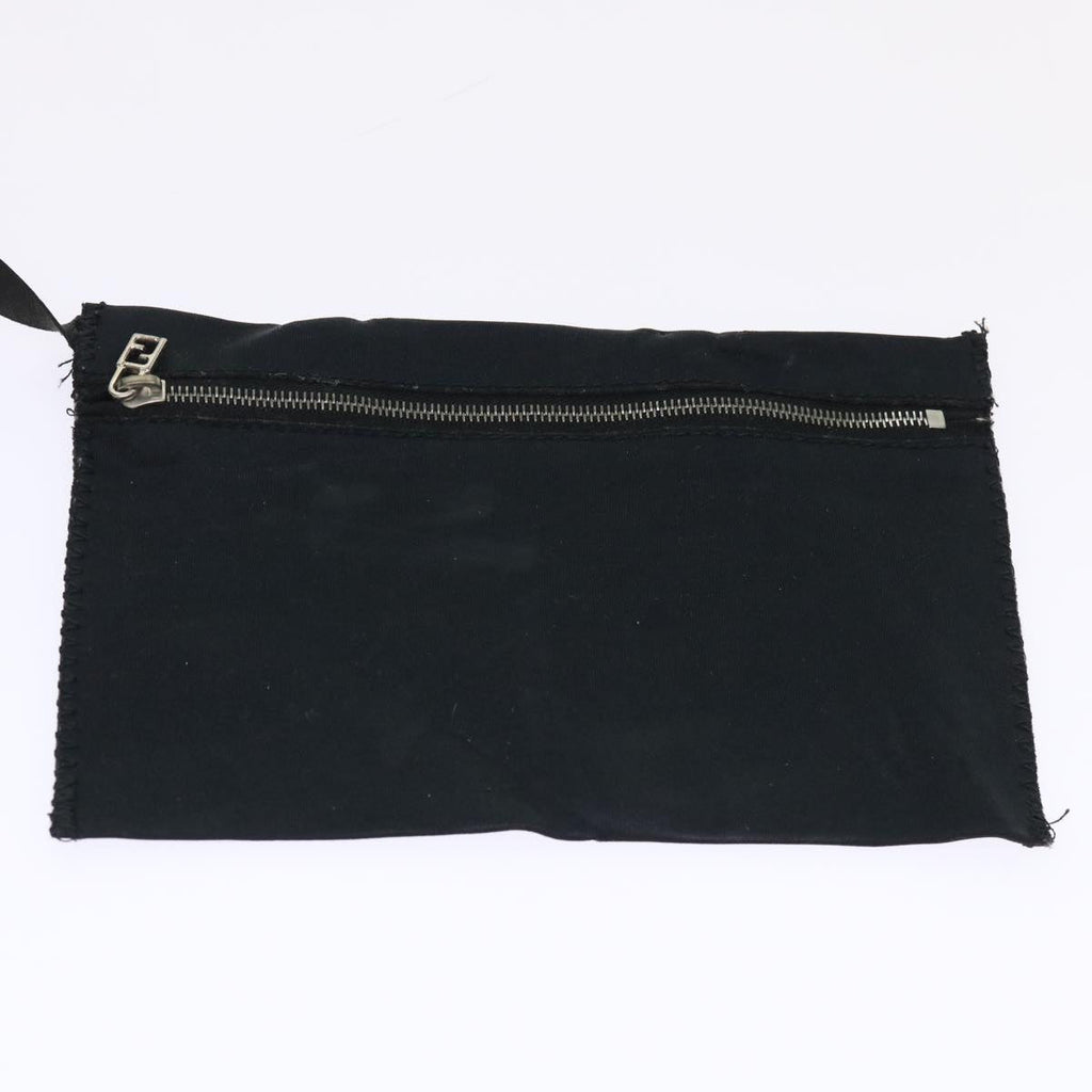 FENDI Shoulder Bag Nylon Black fm2468