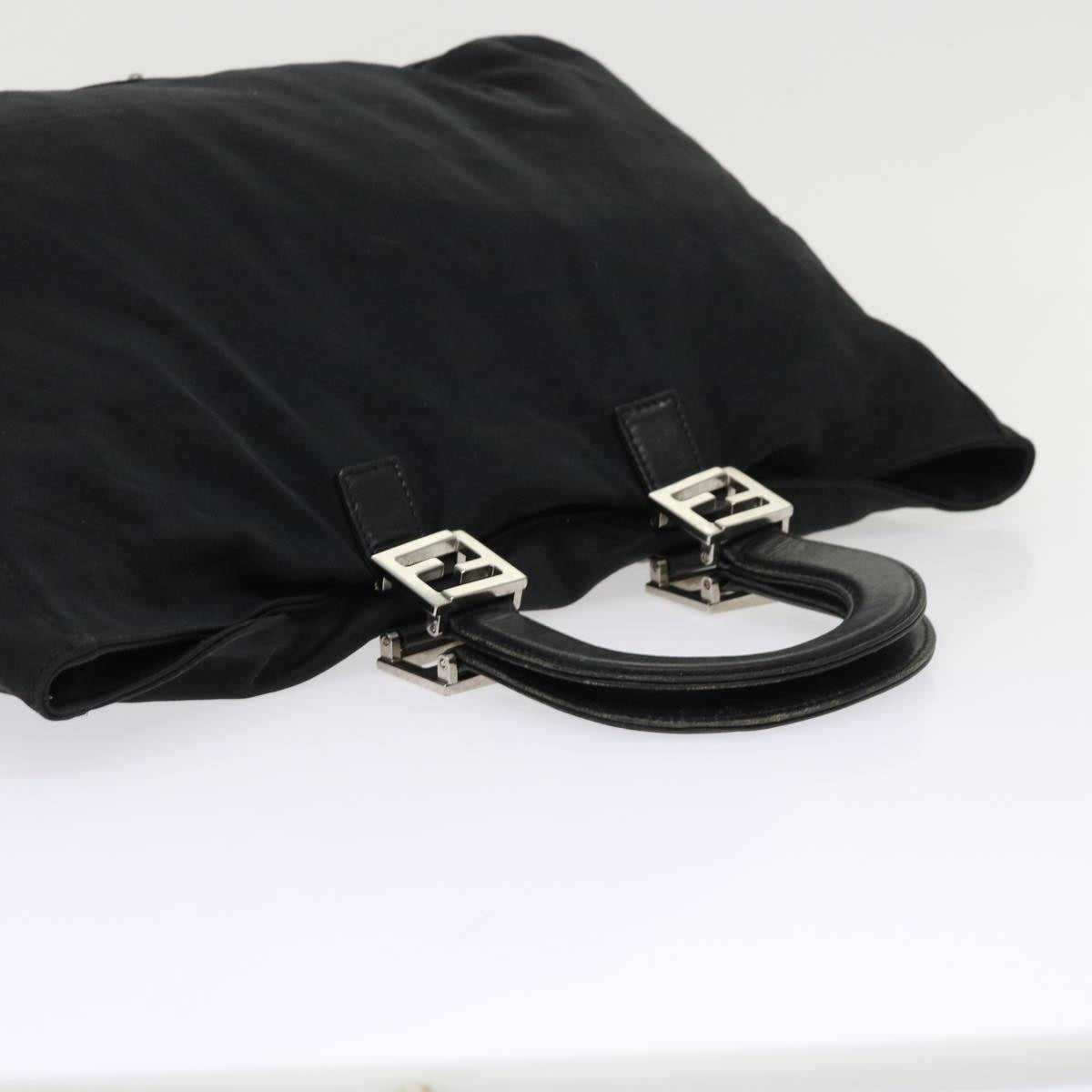 FENDI Shoulder Bag Nylon Black fm2468