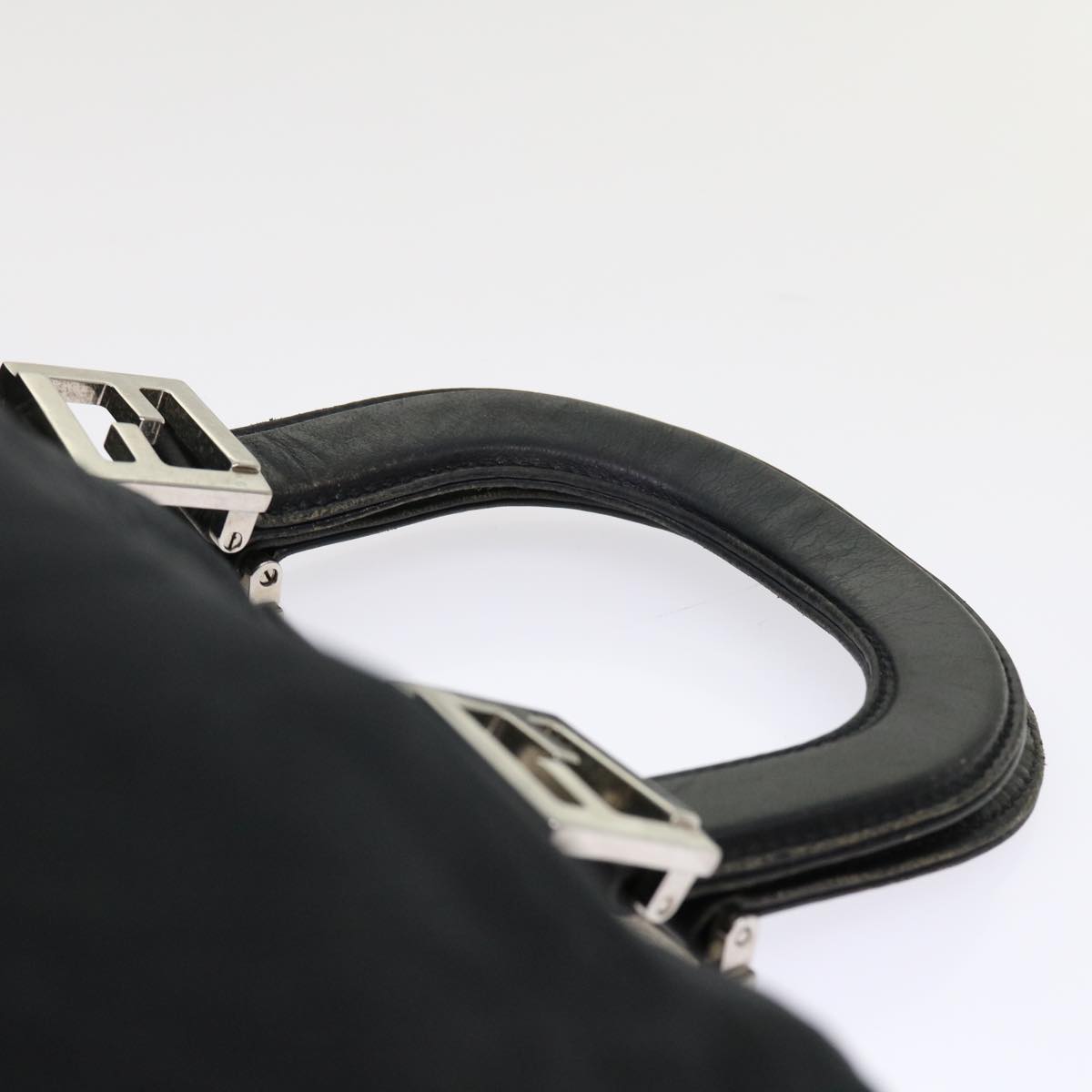 FENDI Shoulder Bag Nylon Black fm2468