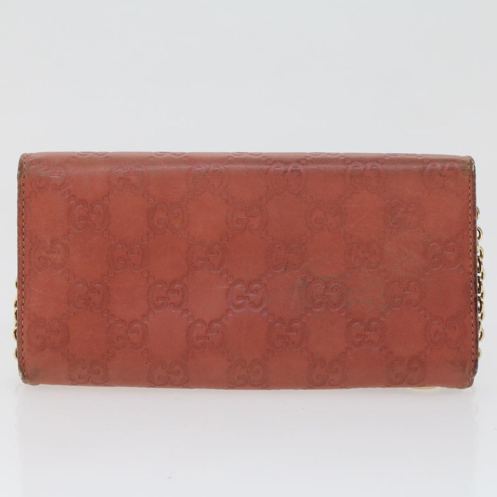 GUCCI GG Canvas Long Wallet Leather 5Set Beige Red black fm2478