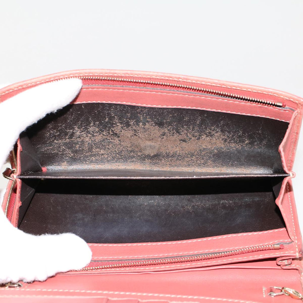 GUCCI GG Canvas Long Wallet Leather 5Set Beige Red black fm2478