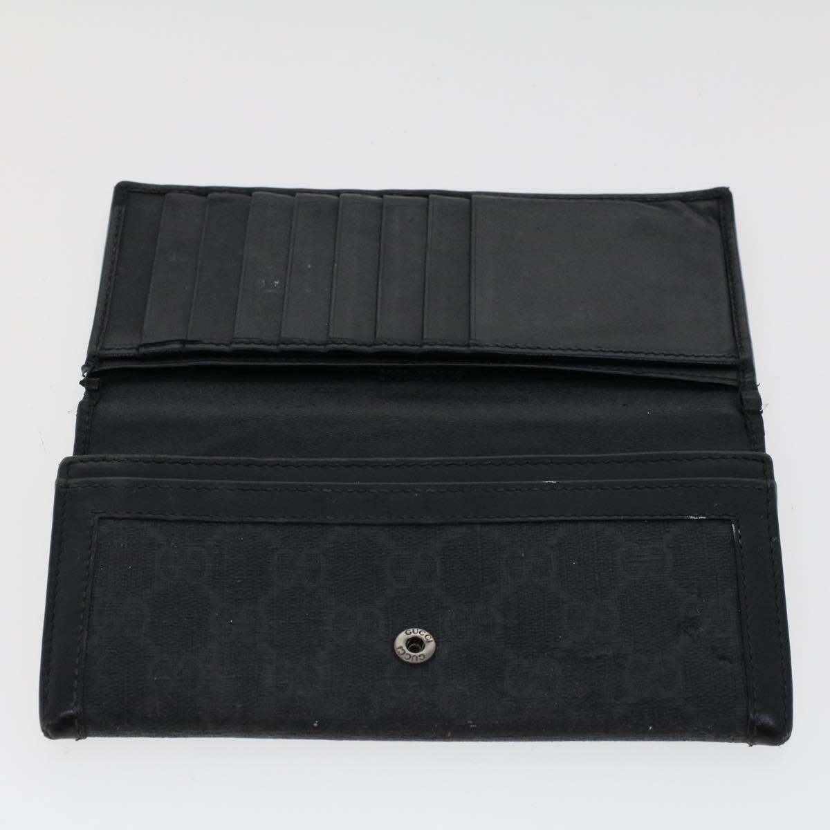GUCCI GG Canvas Long Wallet Leather 5Set Beige Red black fm2478