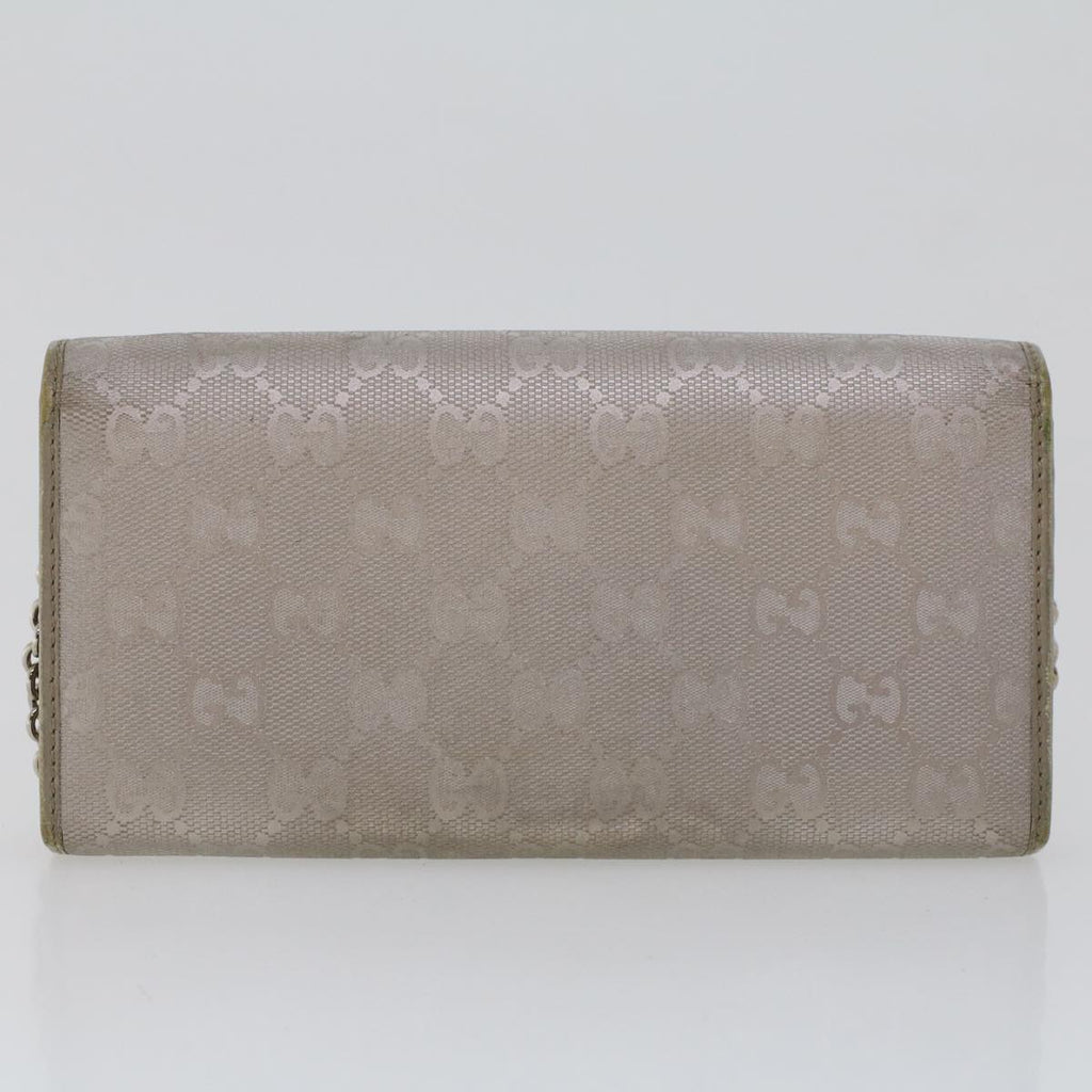 GUCCI GG Canvas Long Wallet Leather 5Set Beige Red black fm2478