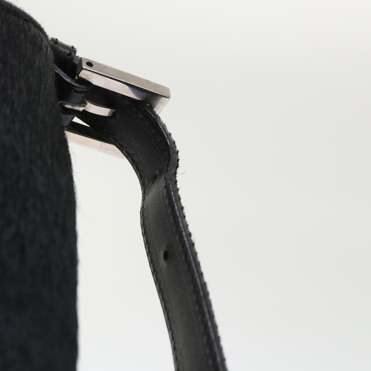 FENDI Mamma Baguette Shoulder Bag Harako leather Black fm2535
