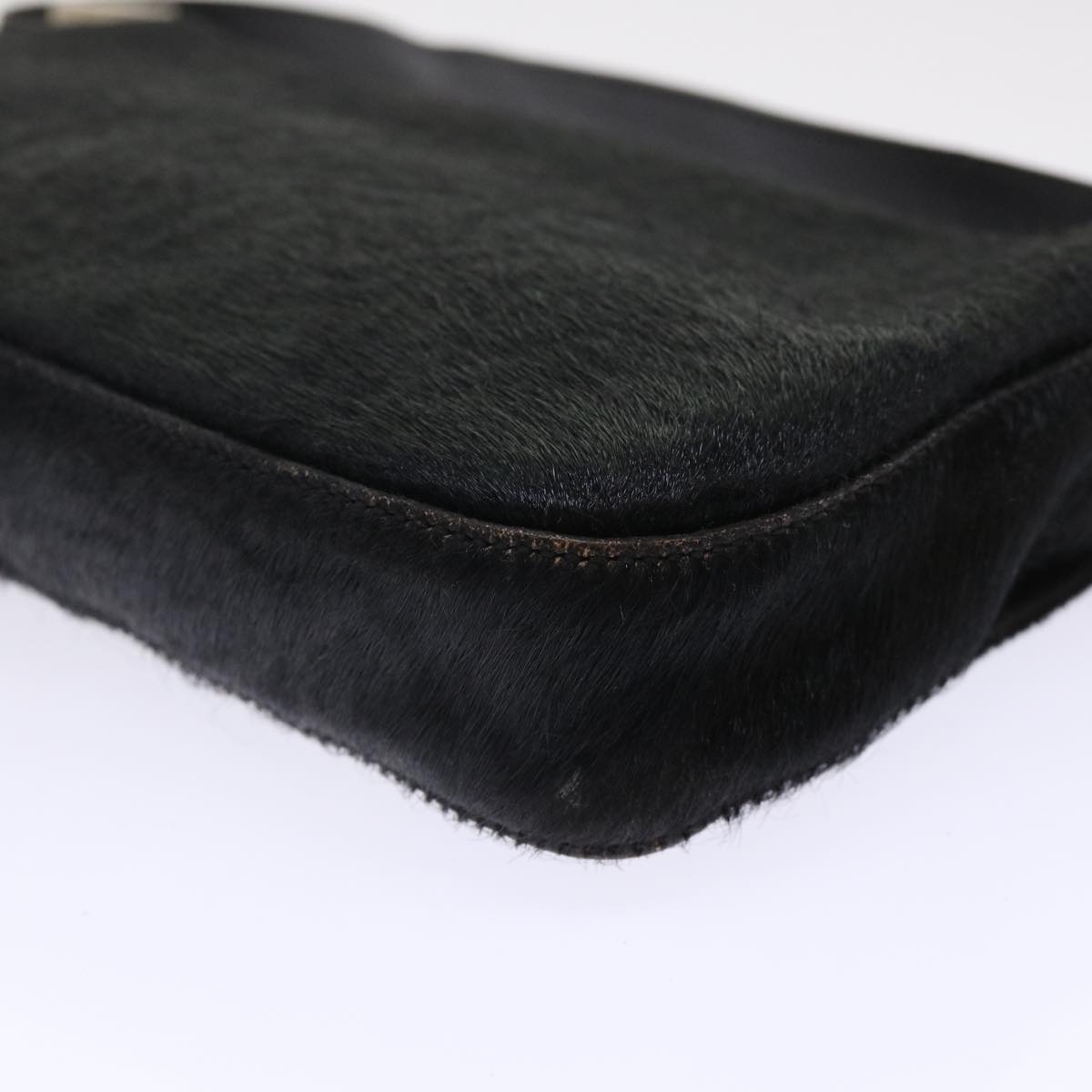 FENDI Mamma Baguette Shoulder Bag Harako leather Black fm2535