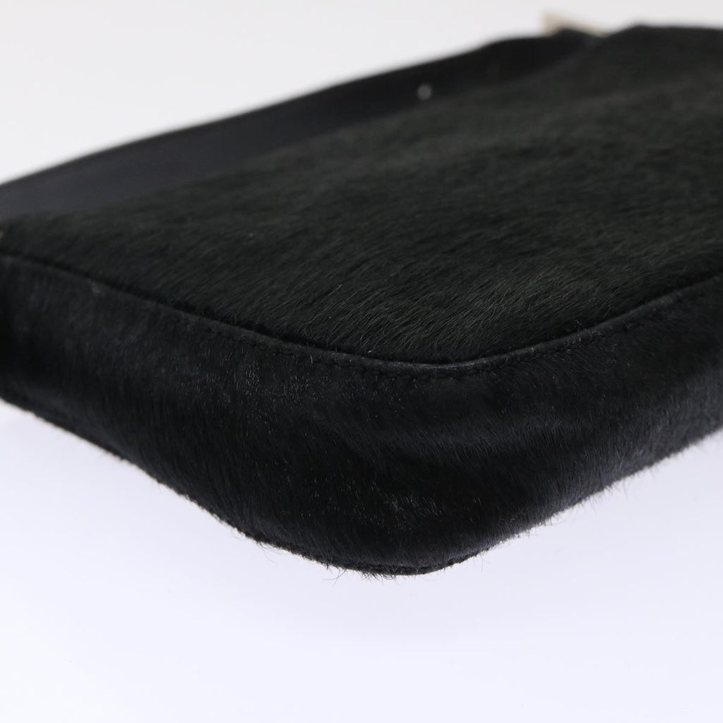FENDI Mamma Baguette Shoulder Bag Harako leather Black fm2535