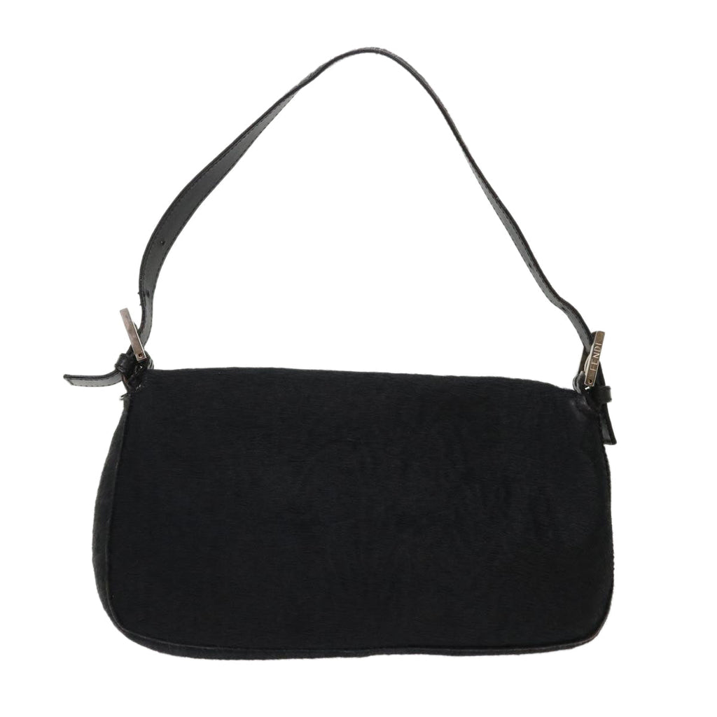 FENDI Mamma Baguette Shoulder Bag Harako leather Black fm2535