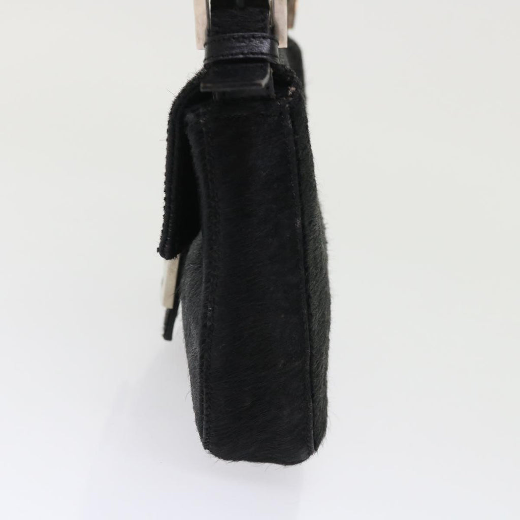 FENDI Mamma Baguette Shoulder Bag Harako leather Black fm2535