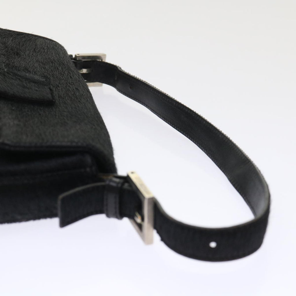 FENDI Mamma Baguette Shoulder Bag Harako leather Black fm2535