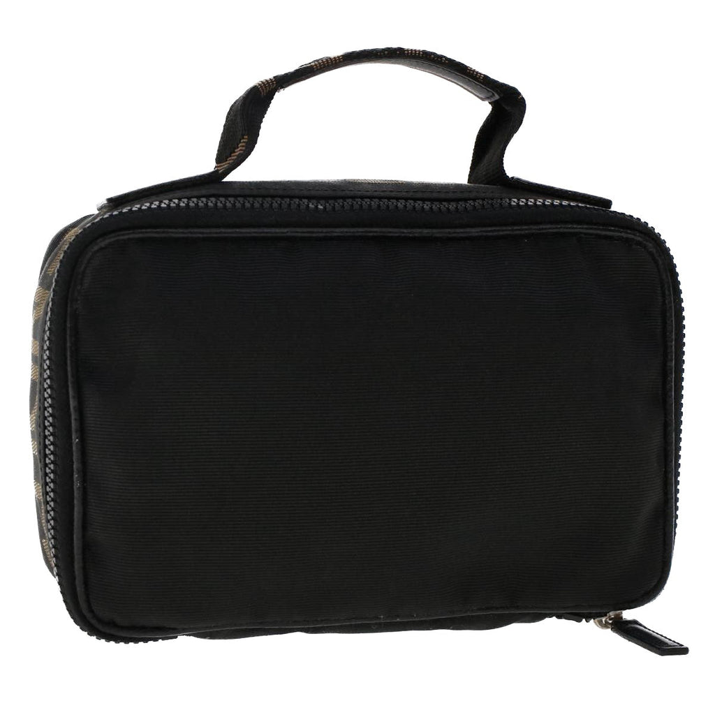 FENDI Hand Bag Nylon Black fm2555