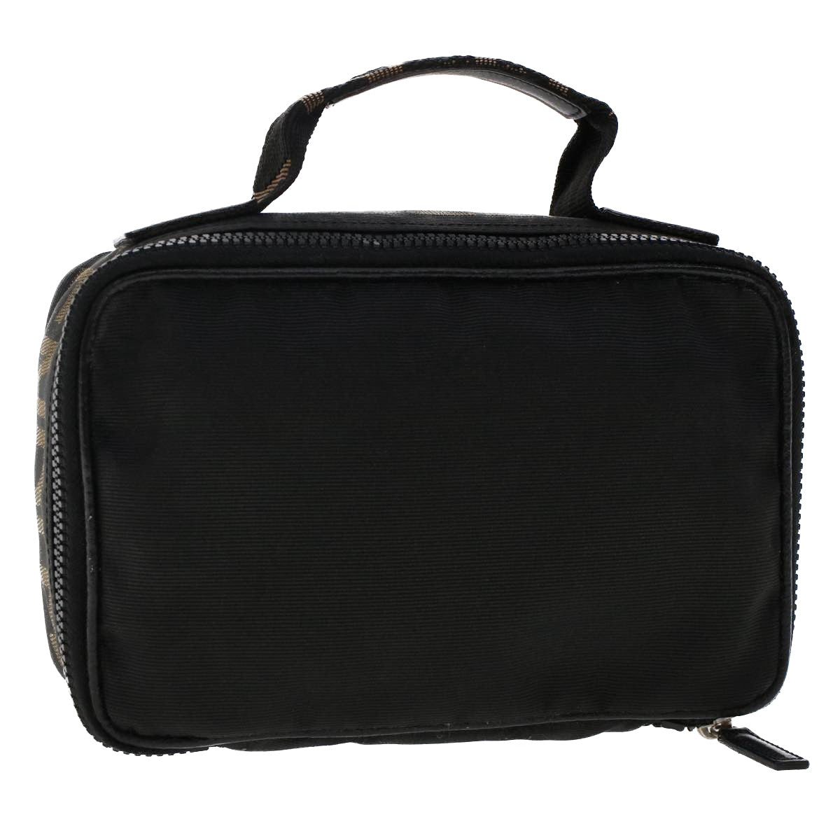 FENDI Hand Bag Nylon Black fm2555