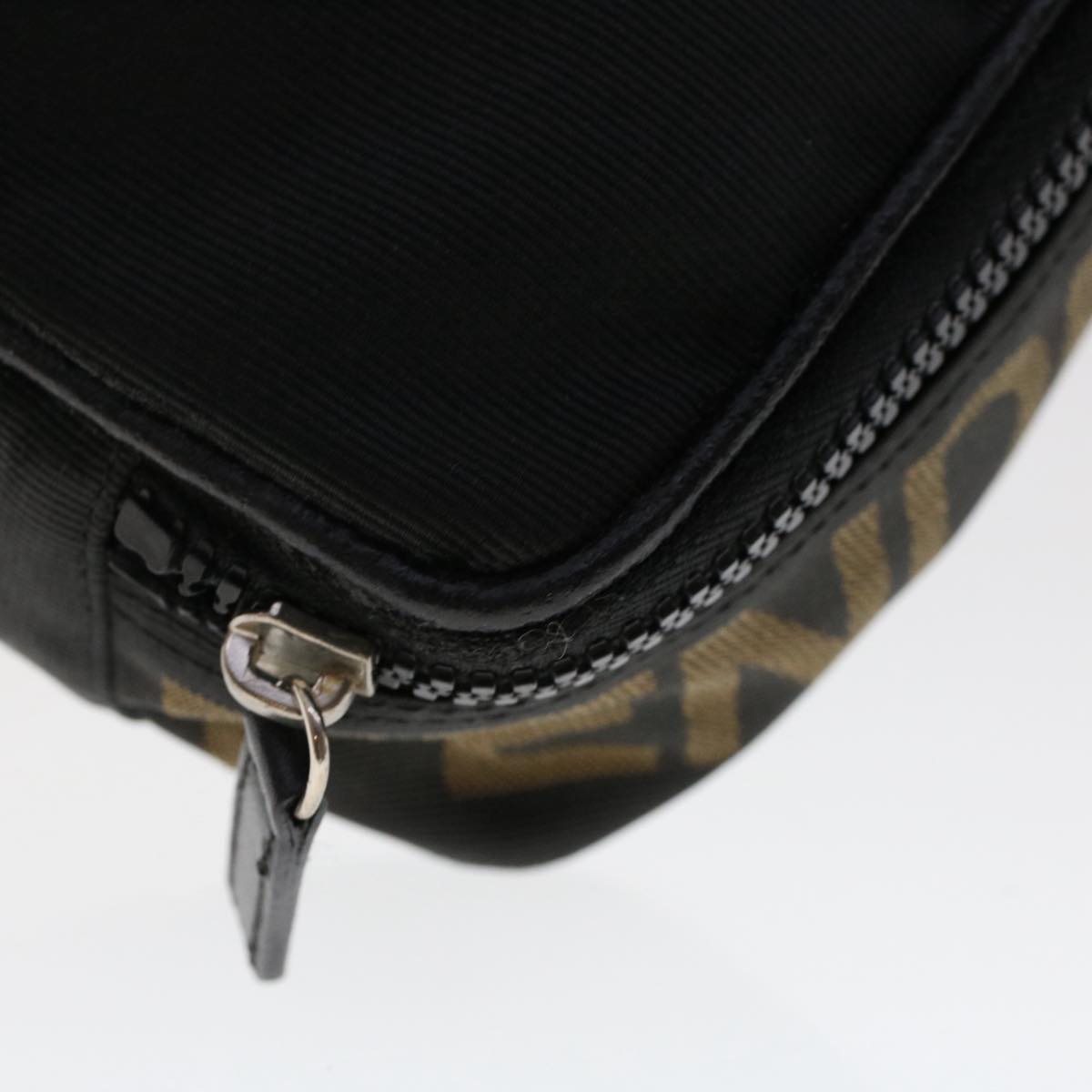 FENDI Hand Bag Nylon Black fm2555
