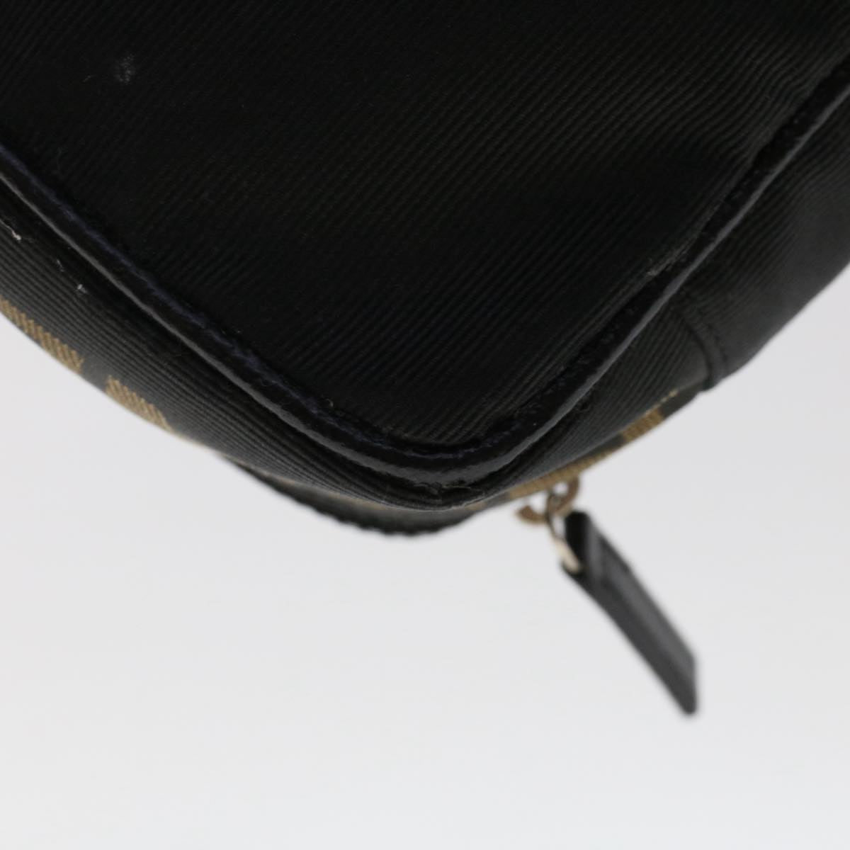 FENDI Hand Bag Nylon Black fm2555