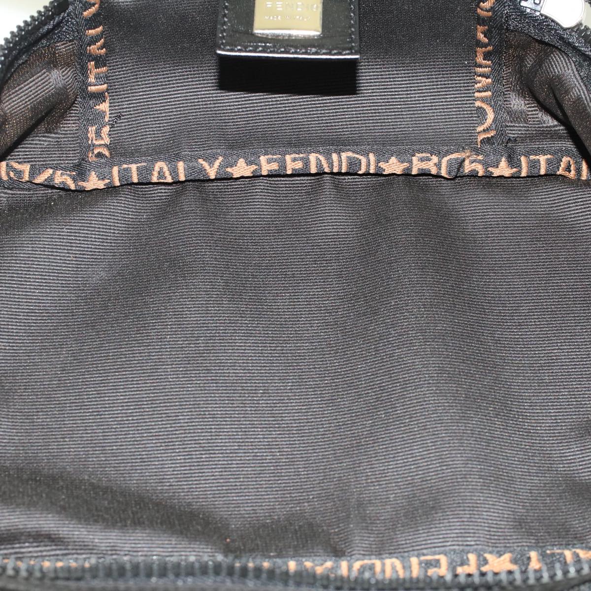 FENDI Hand Bag Nylon Black fm2555