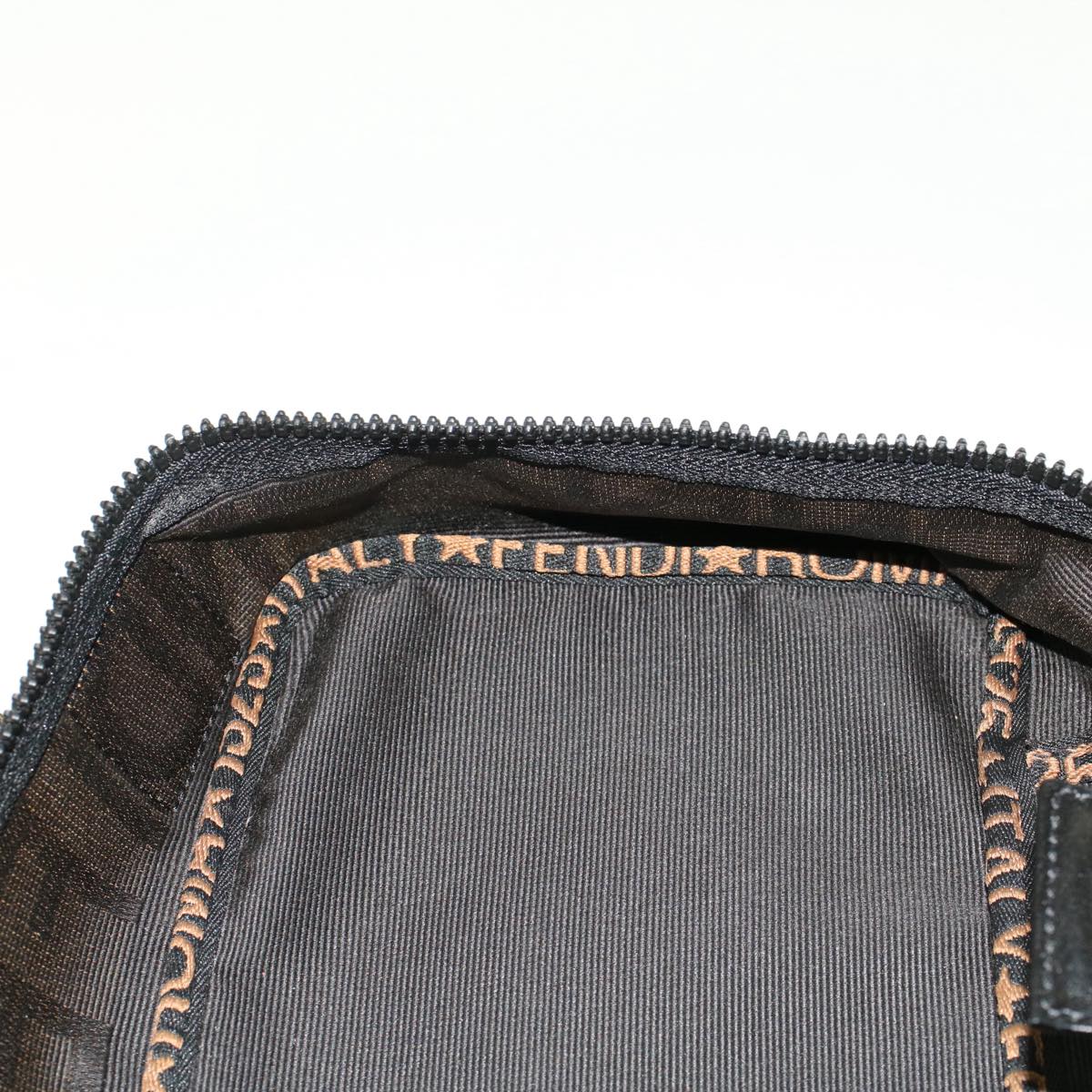 FENDI Hand Bag Nylon Black fm2555