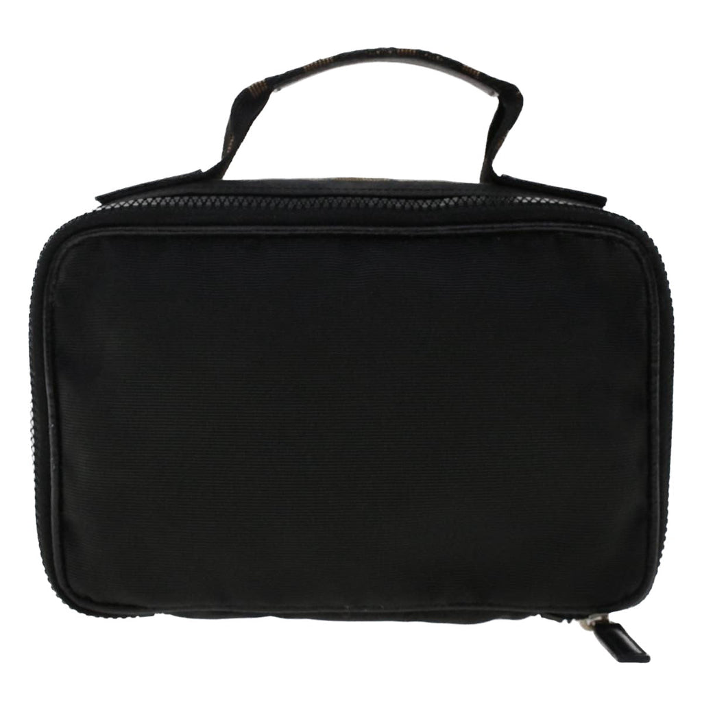 FENDI Hand Bag Nylon Black fm2555