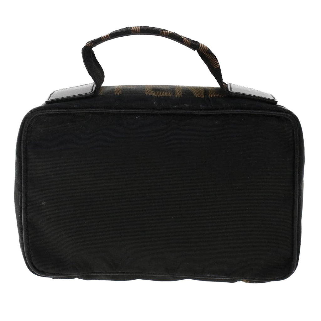 FENDI Hand Bag Nylon Black fm2555