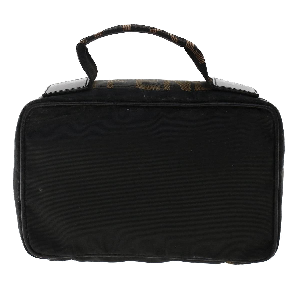FENDI Hand Bag Nylon Black fm2555