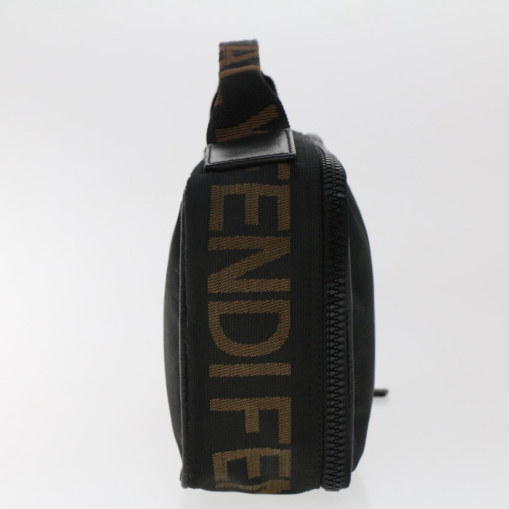 FENDI Hand Bag Nylon Black fm2555