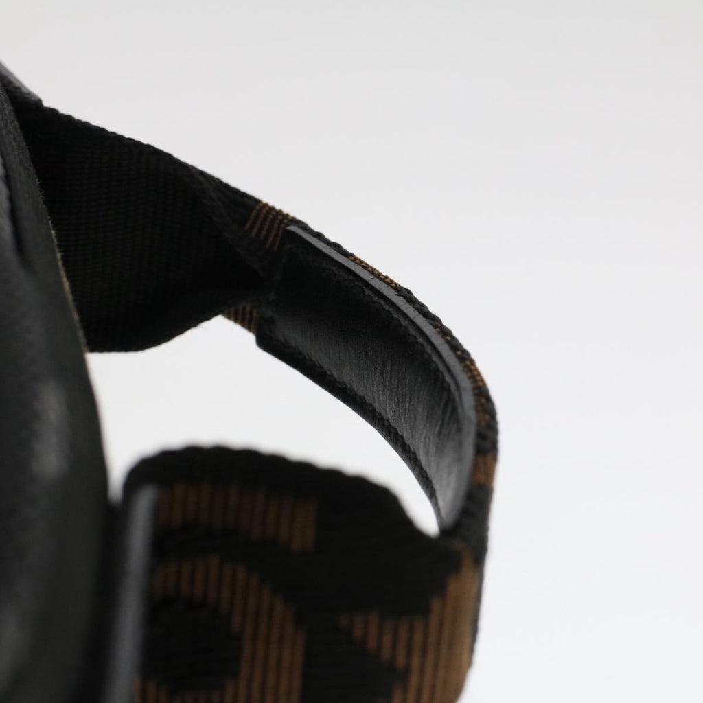 FENDI Hand Bag Nylon Black fm2555