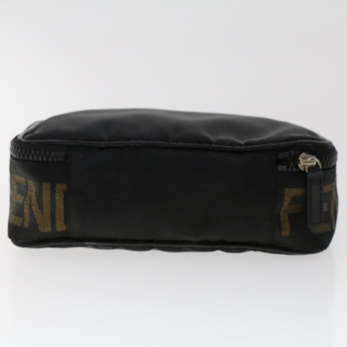 FENDI Hand Bag Nylon Black fm2555