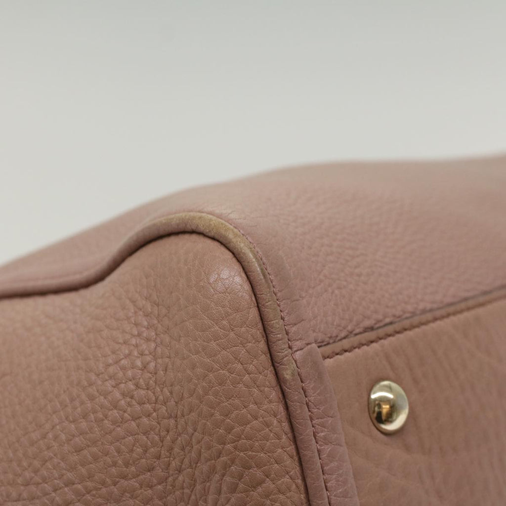 GUCCI Soho Shoulder Bag Leather Pink 282309 fm2589