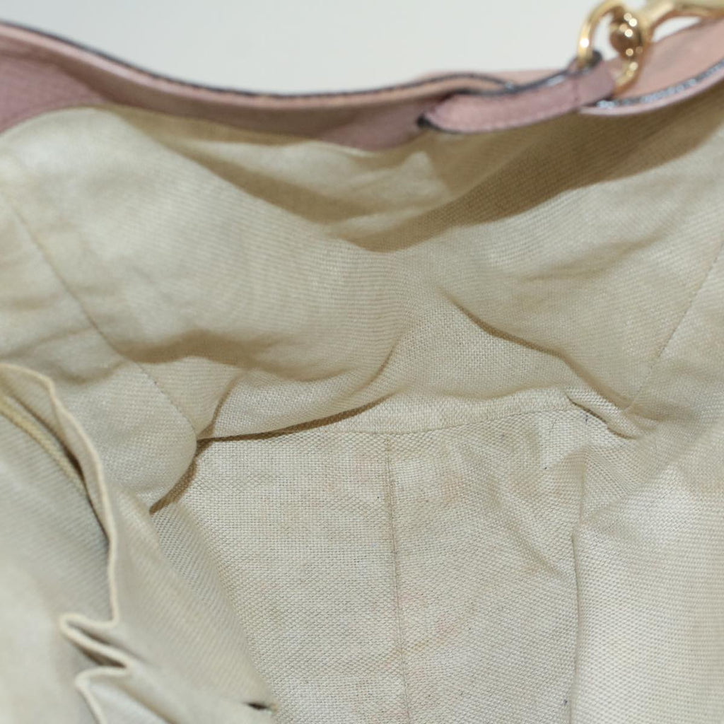 GUCCI Soho Shoulder Bag Leather Pink 282309 fm2589